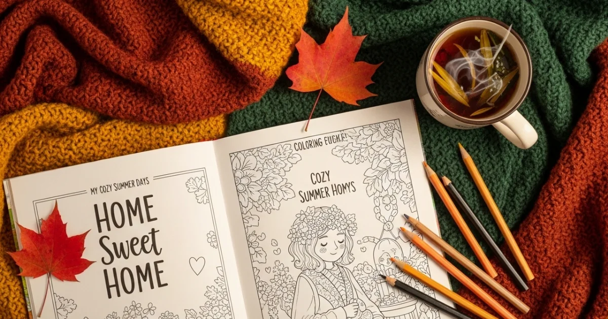 Welcoming November: Finding Cozy Gratitude Through Mindful Coloring