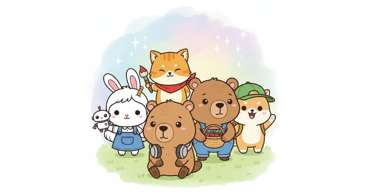 Free Printable -Meet The Friends Coloring Pack